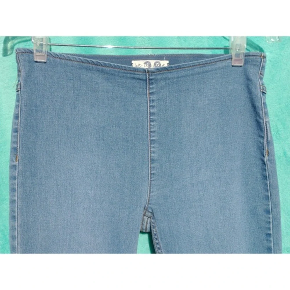 We The Free Free People Boho Stretchy Flare Jeans Light Wash‎ Blue Womens 28